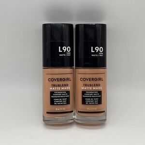 Covergirl TruBlend Matte Made Foundation‎ L90 Classic Beige 1oz 2 Pack Womens